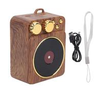 Mumusuki Altavoz Bluetooth de Música Retro, Back Magnetic Back Fácil Monte Vintage Sound Clear Compact 4-6H Playback, Tamaño 3.03x2.36x1.50in para Decoración de Escritorio de la Oficina