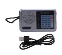 Mumusuki Am FM SW Radio Portátil, Banda Completa HiFi USB Radio de Ondas Cortas Que Funcionan con Batería Recargable para Viajes, Actividades Al Aire Libre, Uso Diario (Estilo 1)