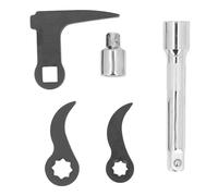 Mumusuki Cabezal Adaptador de Llave de Barra de Palanca, Herramienta de Extracción de Medio Eje de Acero CrV con Accionamiento de 1/2 y 3/8 de Pulgada para Espacios Reducidos y Cargas Pesadas