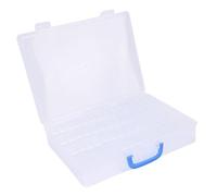 Mumusuki Caja Organizadora de Cuentas, Plástico Transparente con Tapas con Bisagras, 60 Piezas para Fabricación y Manualidades de Joyas, Ideal para Almacenamiento de Cuentas y Piezas Pequeñas