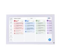 Mumusuki Calendario Digital de 15,6 Pulgadas, Pantalla Táctil Interactiva, Marco de Fotos, Planificador Familiar, Calendario Electrónico, Tabla de Tareas con Aplicación para una (Enchufe de la UE
