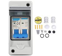 Mumusuki Circuito de Miniatura DC, BOB7Z 63 32A 1000V 6KA IP65 Agua Din Rail Mount Solar Desconectación de Desconexión para Hogar, RV, Batería, Sistemas Eléctricos Industriales
