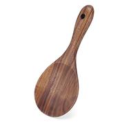 Mumusuki Cuchara de Arroz, Colgante Duradero Material de Madera Inoxidable Diseño Ligero Pulido a Mano Paleta de Arroz para puré de Patatas