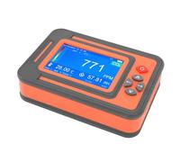 Mumusuki Detector de CO2, Batería de 2600 MAh, Medidor de Calidad del Aire Interior, 0-9999 PPM, Ideal para Tiendas de Cultivo y Bodegas (rojo)