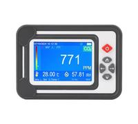 Mumusuki Detector de CO2, Batería de 2600 MAh, Medidor de Calidad del Aire Interior, 0-9999 PPM, Ideal para Tiendas de Cultivo y Bodegas (WHITE)