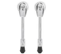 Mumusuki Espuelas de Pierna de Bombo 2pcs 360 ° Piezas de Reemplazo de Patas de Tambor Ajustables para un Kit de Bombo con Proceso de Electroplatación de 2 Capas Soporte de Soporte Resistente