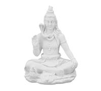 Mumusuki Estatua de Idol Indian Shiva, Figura de Lord Shiva para Decoración del Hogar, Escultura de Dios hindú, Decoración del Altar de la Sala de Meditación, Acabado Antiguo, Ideal para