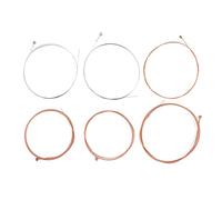 Mumusuki Juego Acústico de Cuerdas de Guitarra de Alambre de Acero, Aleación de Cobre de Fósforo Hexagonal Suave para Guitarra de 6 Cuerdas con Sonido Brillante y Interpretación Cómoda