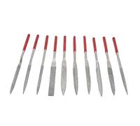 Mumusuki Juego de Limas de Aguja de 10 Piezas, Mini Limas de Aguja de Acero con Cómodo para Herramientas de Modelado y Tallado de Plástico, Madera y Metal (5 * 180mm)