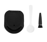 Mumusuki Kit de Adaptador de Cápsula Reutilizable, Convertidor de Cápsulas de café Recargable de Acero Inoxidable PP 304 con Cepillo de Cuchara para Máquinas de café (Tipo B)