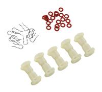 Mumusuki Kit de Conectores y Horquillas para Máquinas de café JuraCoffeeMachines. Incluye 5 Conectores Tipo I, 10 Horquillas y 20 Anillos de silicona.