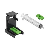 Mumusuki Kit de Jeringa del Soporte de Succión de Tinta Kit Universal de Cebado de Tinta de Cartucho de Recarga de Clamp/Holder ABS PP Material con una Capacidad de Bomba de 10 Ml para 745 746 47