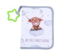 Mumusuki Mi Primer álbum de Fotos para bebé, de Tela de Poliéster Suave con Diseño de Animales de Dibujos Animados y Espejo seguro. Álbumes de Fotos para Bebés