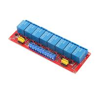 Mumusuki Módulo de relé Módulo de relé Optoacoplador de 8 Canales para de Control PLC, Disparador Alto-bajo de 5V 12V 24V, Ideal para Automatización Industrial y Mejoras del Hogar (12V)