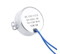 Mumusuki Motor Síncrono de Alto par, bajo Consumo, Motor de Engranaje de Tamaño Pequeño 4W 100-127V para Mecanismo de Ventilación de Ventilador Eléctrico (10-12 RPM)