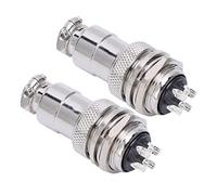 Mumusuki Mumusuki Conector de Enchufe de Aviación, Aleación de Zinc, Adaptador Circular para Conexión de Alimentación, Diseño Resistente a Vibraciones para Sistemas de Adquisición de Datos