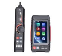 Mumusuki Probador de Cable de Red RJ45 Multifunción Analizador de Cable Ethernet Profesional Probador PoE con Pantalla Táctil IPS de 4 Pulgadas para Detección de Fallas de de Red