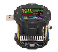 Mumusuki Probador USB, Medidor de Potencia de Corriente de Voltaje Digital BT con Monitoreo en Tiempo Real, Capacidad de Potencia de 65 W, Ideal para Computadoras Portátiles y Bancos de Energía