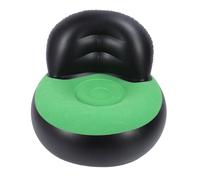 Mumusuki Sofá Inflable, sofá de Aire con Respaldo Ergonómico, Material Flocado de PVC para Sala de Estar, Balcón, Jardín, Piscina (Black)