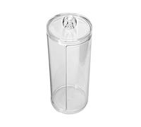 Mumusuki Soporte de Rondas de Algodón Acrílico con Tapa, Organizador de Maquillaje de Maquillaje de Portavasos Transparente, Destornilladores de de Algodón de