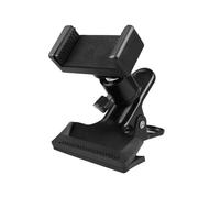 Mumusuki Soporte para Teléfono de Guitarra Giratorio de 360 grados, Silicona Antideslizante, Abrazadera Ajustable Resistente para Músicos de Transmisión en Vivo con Teléfonos de 5,5 Cm a 7, Cm