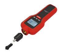 Mumusuki Tacómetro Digital RPM Medidor Tacometro Calibre de Velocidad de Rotación sin con 4 Cabezas de Conexión Pantalla LCD de 5 Dígitos para Medir la Longitud de Velocidad de Frecuencia de RPM