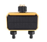 Mumusuki Temporizador de Aspersor Inteligente, de Riego por Goteo Automático con Energía Solar para Césped y Jardín con Caudal Ajustable y Control Fácil de Usar