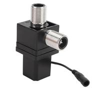 Mumusuki Válvula de Agua, Válvula Solenoide Eléctrica de Impulsos con Rosca G1/2 Pulgadas de Plástico para Control Automático de Interruptores, con Entrada y Salida Estándar para Sistemas