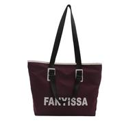 Mumuve Bolsa de hombro de gran capacidad con estampado de letras para viajes, compras y trabajo, tela Oxford impermeable con cremallera, Multicolor-8, As shown in the picture (1-3cm error)