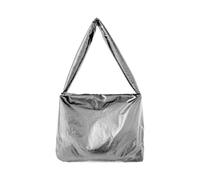 Mumuve Bolsa de hombro para axilas, gran capacidad, bolsa de mano, correa de hombro suave para bolsa de compras, playa, Silver, As shown in the picture (error 1-3cm)