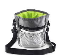 Mumuve Bolsa desmontable de entrenamiento para mascotas, bolsillo para alimentación de perros, cintura y hombro, Gray, 14X4.5X18CM