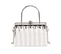 Mumuve Bolso de noche acrílico de moda, simple, cruzado, bolso de mano, bolso de mano, bolsas de fiesta, boda, fiesta, Modelo Three Silver, As shown in the picture (error 1-3cm)