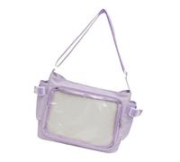Mumuve Campus - Bolso cruzado simple de color sólido transparente para entusiastas del anime y la moda, Multicolor-16, As shown in the picture (1-3cm error)