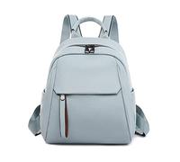 Mumuve Mochila de moda para mujer, de piel sintética, suave, de lujo, para escuela, para adolescentes y niñas, estilo casual, azul claro, As shown in the picture (error 1-3cm)