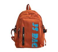 Mumuve Mochila de nailon con letras de moda para mujeres y hombres, mochila escolar de gran capacidad, casual, viajes, con cremallera, Varios colores: 4, Length 28 Width 13 Height 35