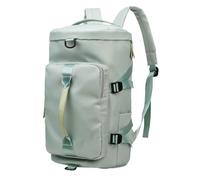 Mumuve Mochila de tela Oxford de gran capacidad con compartimento húmedo y seco, bolsa de hombro, bolso casual para viajes y, Verde gelatina, 25*25*46cm