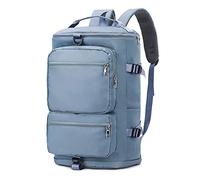 Mumuve Mochila deportiva para gimnasio, bolsa de viaje, bolsa de hombro, mochila informal para hombre, Blue, 32*20*49cm