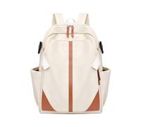 Mumuve Mochila elegante para mujer, mochila moderna de nailon de gran capacidad, adecuada para la oficina y la escuela, White, As shown in the picture (error 1-3cm)