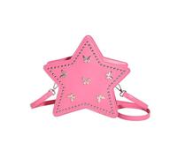 Mumuve Mochila en forma de estrella con correa ajustable de piel sintética, bolsa casual de moda con remaches para mujeres y adolescentes, Varios colores: 4, As shown in the picture (error 1-3cm)