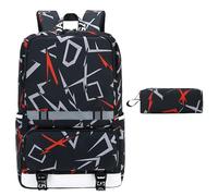 Mumuve Mochila escolar con estuche, bolsa para laptop, mochila de gran capacidad, mochila para adolescentes, bolsa de libros casual para varios, Varios colores: 13, As shown in the picture (error