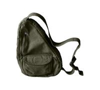 Mumuve Riñonera de lona para mujeres y hombres, versátil y cruzada, grande, Green, Size: Approx. 32x12x45cm/12.60x4.72x17.72in