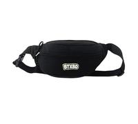 Mumuve Riñonera pequeña con letras y correa ajustable, bonito cinturón, Black, As shown in the picture (error 1-2cm)