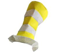 Mumuve Sombrero con patrón de rayas, sombrero de capitán militar, disfraz de fiesta de borde grande, transpirable, para Halloween, carnavales y eventos de cosplay