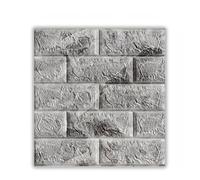 MUMUXIAO 10 hojas de azulejos de pared de espuma de polietileno sintético 3D, papel tapiz de ladrillo, autoadhesivos, papel adhesivo de vinilo impermeable para decoración de pared del hogar (mármol