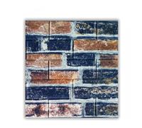 MUMUXIAO 10 hojas de azulejos de pared de espuma de polietileno sintético 3D, papel tapiz de ladrillo, autoadhesivos, papel adhesivo de vinilo impermeable para decoración de pared del hogar (retro