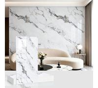 MUMUXIAO 10 hojas de panel de pared de mármol, despegar y pegar, 30 x 60 cm, autoadhesivo, PVC, azulejos de pared impermeables para cocina, dormitorio (blanco5)