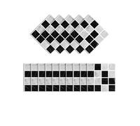 MUMUXIAO 15 azulejos adhesivos de mosaico 3D de 10 x 10 cm, paneles de pared autoadhesivos, murales impermeables para cocina y baño (negro)