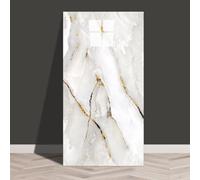 MUMUXIAO 60 x 30 cm, 10 hojas de azulejos de mármol 3D, paneles de pared autoadhesivos impermeables de espuma de PVC para decoración de paredes interiores (blanco 2)