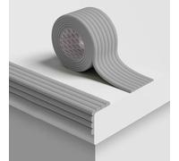 MUMUXIAO Acolchado de pared 3D anticolisión, 200 x 8 cm, panel de cabecero tapizado autoadhesivo para dormitorio, guardería (gris)