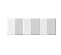 MUMUXIAO Acolchado de pared 3D anticolisión para despegar y pegar, 20 x 50 cm, protección de cabecera tapizada, cojín de pared autoadhesivo para dormitorio (blanco gris, 6 piezas)